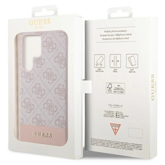 Guess GUHCS23LG4GLPI S23 Ultra S918 pink/pink hard case 4G Stripe Collection