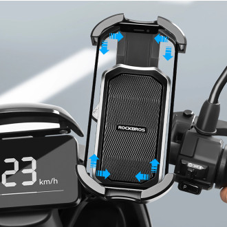 Rockbros 25210032001 phone holder for handlebar bike - black