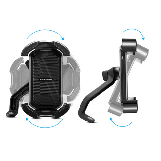 Rockbros 25210032001 phone holder for handlebar bike - black