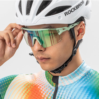 Rockbros Photochromic Cycling Glasses with UV Protection and Corrective Insert - White