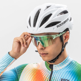 Rockbros Polarized Cycling Glasses with UV Protection and Corrective Insert - White