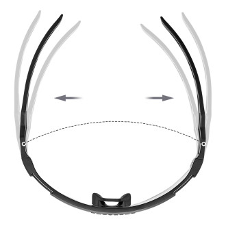 Rockbros Cycling Glasses Photochromic, with UV Protection and Corrective Insert, Clear - Purple