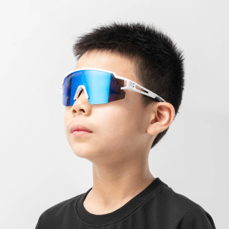 Rockbros Kids Cycling Glasses, Polarized, UV Protection, Children&#39;s - White