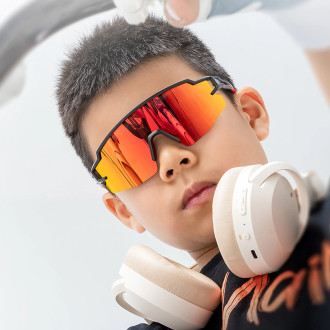 Rockbros Kids Cycling Glasses, Polarized, UV Protection, Children&#39;s - Gray