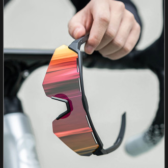 Rockbros Polarized Cycling Glasses with UV Protection and Corrective Insert - Gray