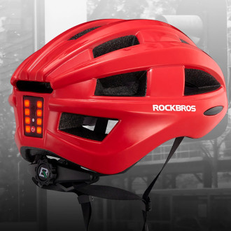 Rockbros Bike Helmet with Built-in Light - Pink