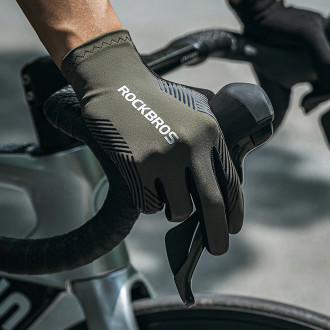 Rockbros cycling gloves spring/summer/autumn, full, size: L - black