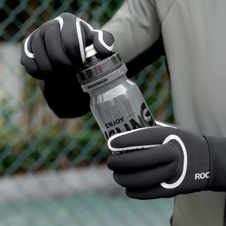 Rockbros full waterproof cycling gloves, size: XXL - black