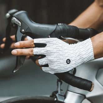Rockbros Road Cycling Gloves Size: S - Black and White