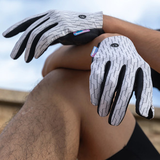 Rockbros sports gloves full spring-summer size M - white and black