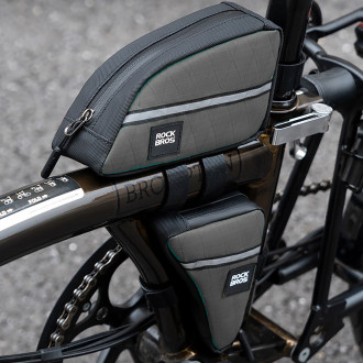 Rockbros Triangle Bike Frame Bag 0.8l - Green
