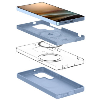 Spigen Silicone Fit Mag Case for Samsung Galaxy S25 Ultra - Blue