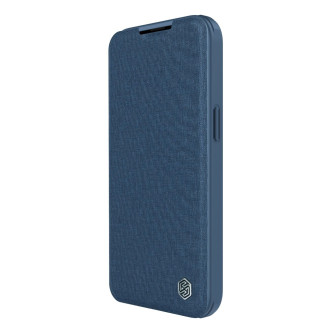 Nillkin Qin Cloth Pro Case Case For iPhone 14 Pro Camera Protector Holster Cover Flip Case Blue