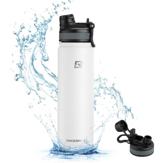 Rockbros 35210029006 bicycle thermal bottle for drinks 620 ml - white