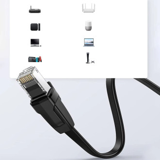 Ugreen flat LAN Ethernet Cat. 6 15m black (NW102)
