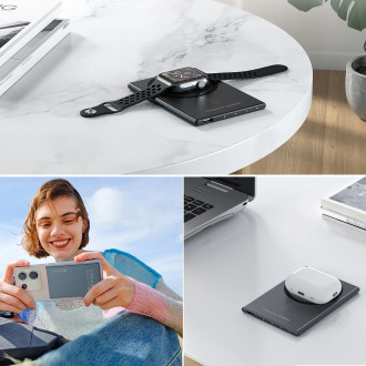 Choetech SuperThin B708 ​​2000mAh induction power bank 5W MagSafe / Qi - black