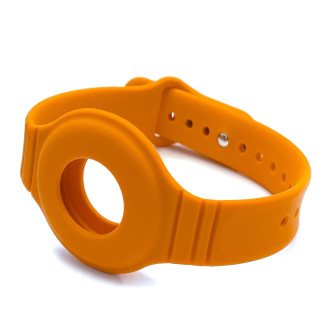 Silicone elastic case wristband wrist pendant case for Apple AirTag locator navy blue