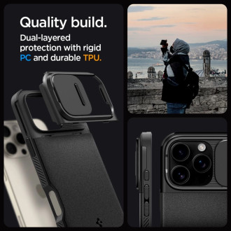 Spigen Optik Armor Mag Case with MagSafe for iPhone 16 Pro Max - Black