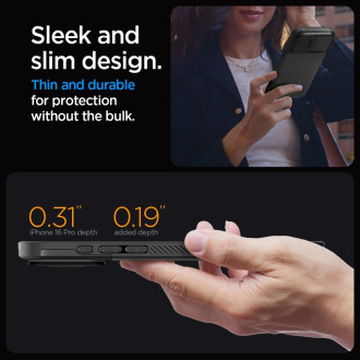 Spigen Optik Armor Mag Case with MagSafe for iPhone 16 Pro Max - Black