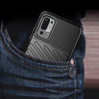 Thunder Case Flexible Tough Rugged Cover TPU Case for Xiaomi Redmi Note 10 5G / Poco M3 Pro black