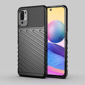 Thunder Case Flexible Tough Rugged Cover TPU Case for Xiaomi Redmi Note 10 5G / Poco M3 Pro black