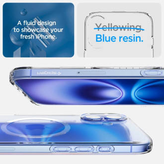 Spigen Liquid Crystal Mag Case with MagSafe for iPhone 16 - Clear