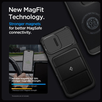 Spigen Optik Armor Mag Case with MagSafe for iPhone 16 Pro - Black