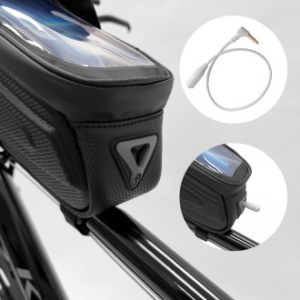 Wozinsky Bike Frame Bag 1.7l Phone Cover Black (WBB28BK)