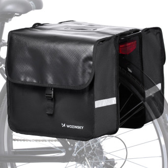 Wozinsky bicycle pannier double 28 l black (WBB34BK)
