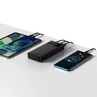 [AFTER RETURN] Baseus Bipow fast charging power bank 20000mAh 15W black (Overseas Edition) + USB-A - Micro USB cable 0.25m black (PPBD050101)