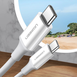 Ugreen US264 60517 USB-C / USB-C PD QC AFC cable 0.5m - white