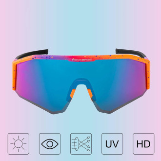 Rockbros SP297 polarizing cycling glasses - purple