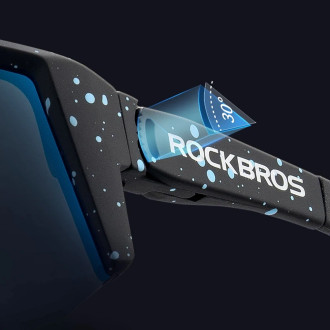 Rockbros SP297 polarizing cycling glasses - purple