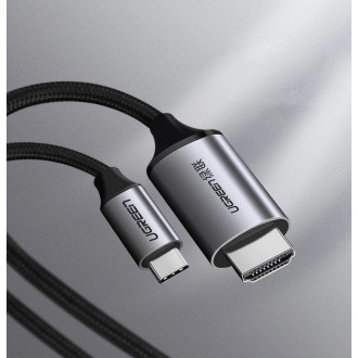 Ugreen cable HDMI cable - USB Type C 4K 60 Hz 1.5 m black-gray (MM142 50570)