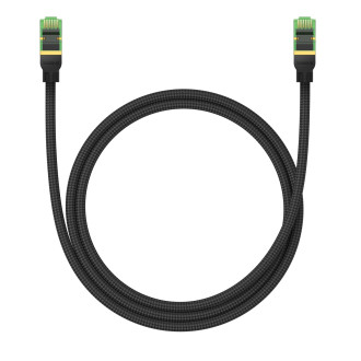 Baseus rychlý RJ45 kat. síťový kabel. 8 40Gbps 1m splétaná černá