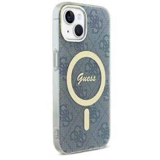 Guess IML 4G MagSafe pouzdro pro iPhone 15 / 14 / 13 - modré