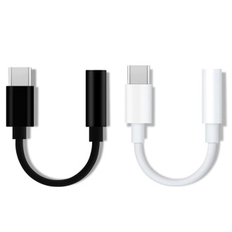 Adapter from USB Type C to audio 3.5 mini jack white