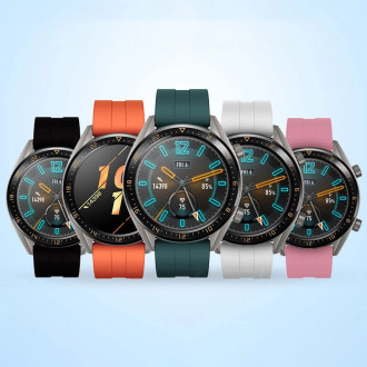 Silicone strap for Huawei Watch GT / GT2 / GT2 Pro smartwatch red