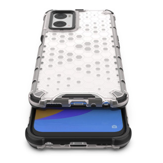 Honeycomb case armored cover with gel frame Oppo A76 / Oppo A36 / Realme 9i transparent