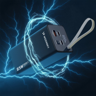 Powerbank Wozinsky K65+ 65W 30000mAh 2x USB-C, 1x USB-A 65W - black
