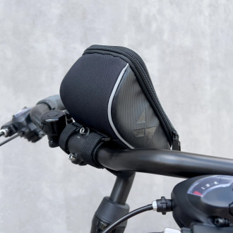 Wozinsky Bike Handlebar Bag Bike Phone Case for 6.5 inch 0.9l Black (WBB4BK)