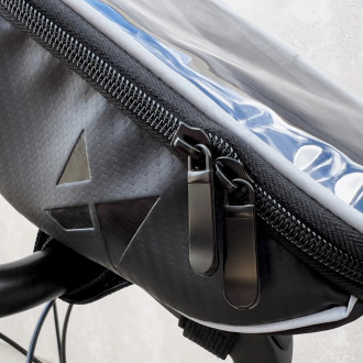 Wozinsky Bike Handlebar Bag Bike Phone Case for 6.5 inch 0.9l Black (WBB4BK)