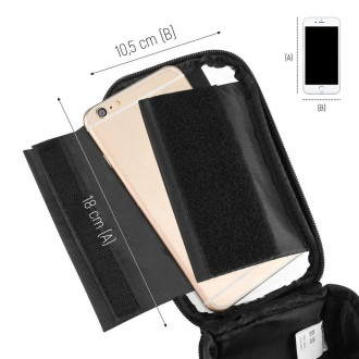Wozinsky Bike Handlebar Bag Bike Phone Case for 6.5 inch 0.9l Black (WBB4BK)