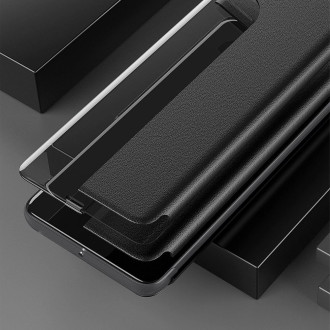 Eco Leather View Case elegant bookcase type case with kickstand for Huawei P40 Pro green