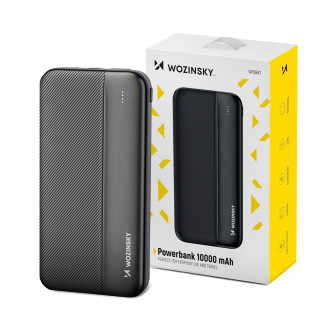 Wozinsky powerbank Li-Po 10000mAh 2 x USB black (WPBBK1)
