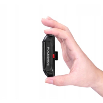 Rockbros A54BK rear bicycle light + micro USB - USB-A cable - black