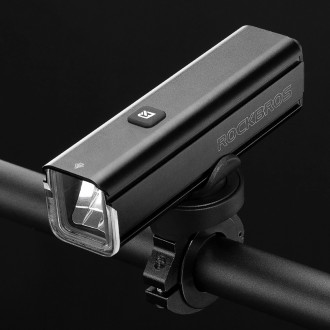 Rockbros 24610002001 front bicycle light 1000 lm + USB-C - USB-A cable - black