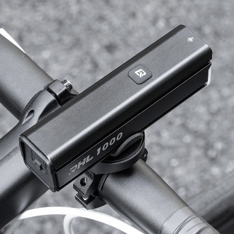 Rockbros 24610002001 front bicycle light 1000 lm + USB-C - USB-A cable - black