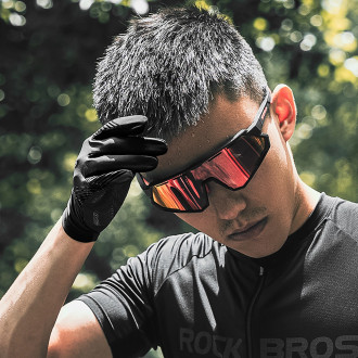 Rockbros cycling gloves spring/summer/autumn, full, size: L - black