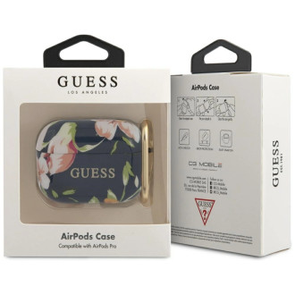 Guess GUACAPTPUBKFL03 kryt AirPods Pro modrý/modrý N.3 Flower Collection